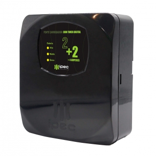 FONTE CARREGADOR ELETRÔNICO COM TIMER 2A + 2A IPEC  FONTE CARREGADOR ELETRÔNICO COM TIMER 2A + 2A IPEC