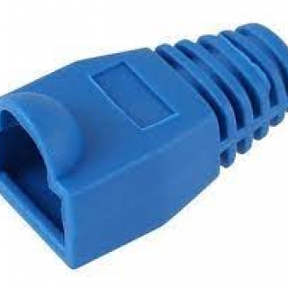 Capa Protetora Borracha Conector Rj45 Azul  Capa Protetora Borracha Conector Rj45 Azul